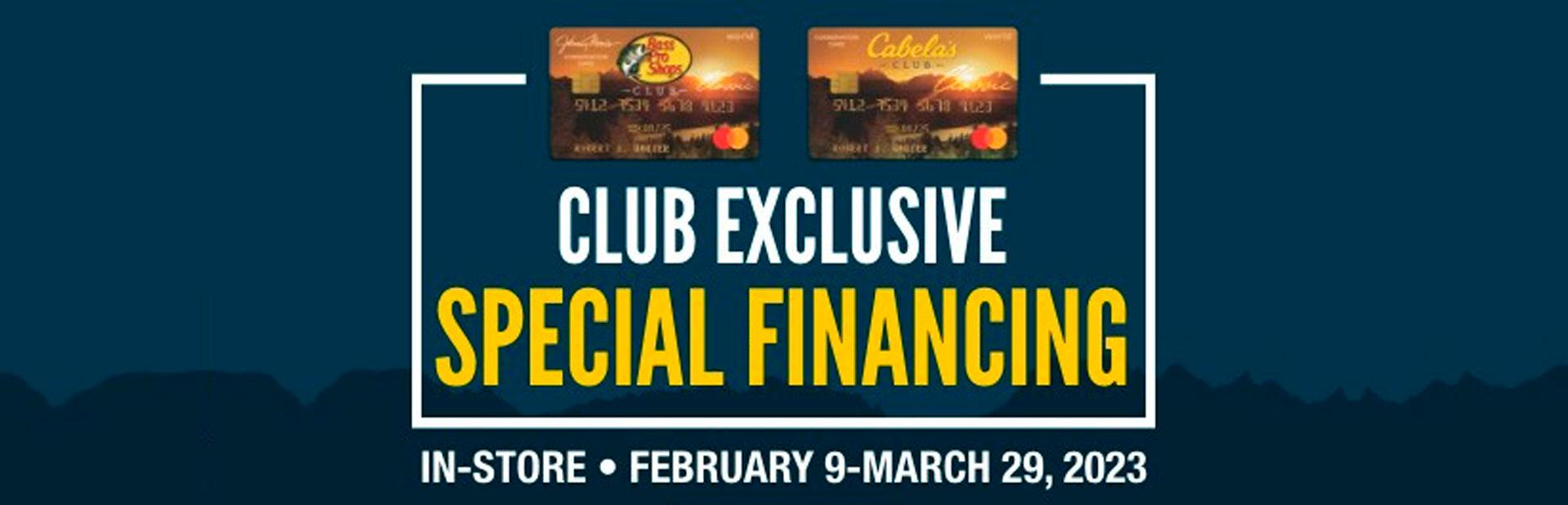 Club Exclusive Special Financing Tracker Off Road